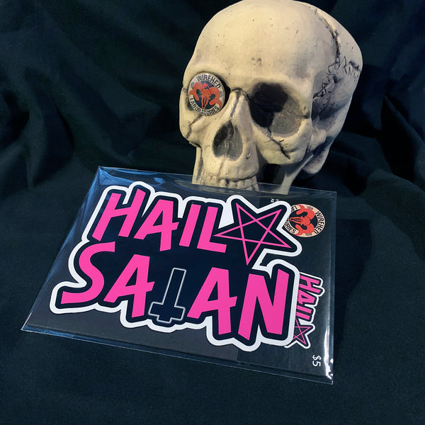 HAIL SATAN Vinyl Sticker!