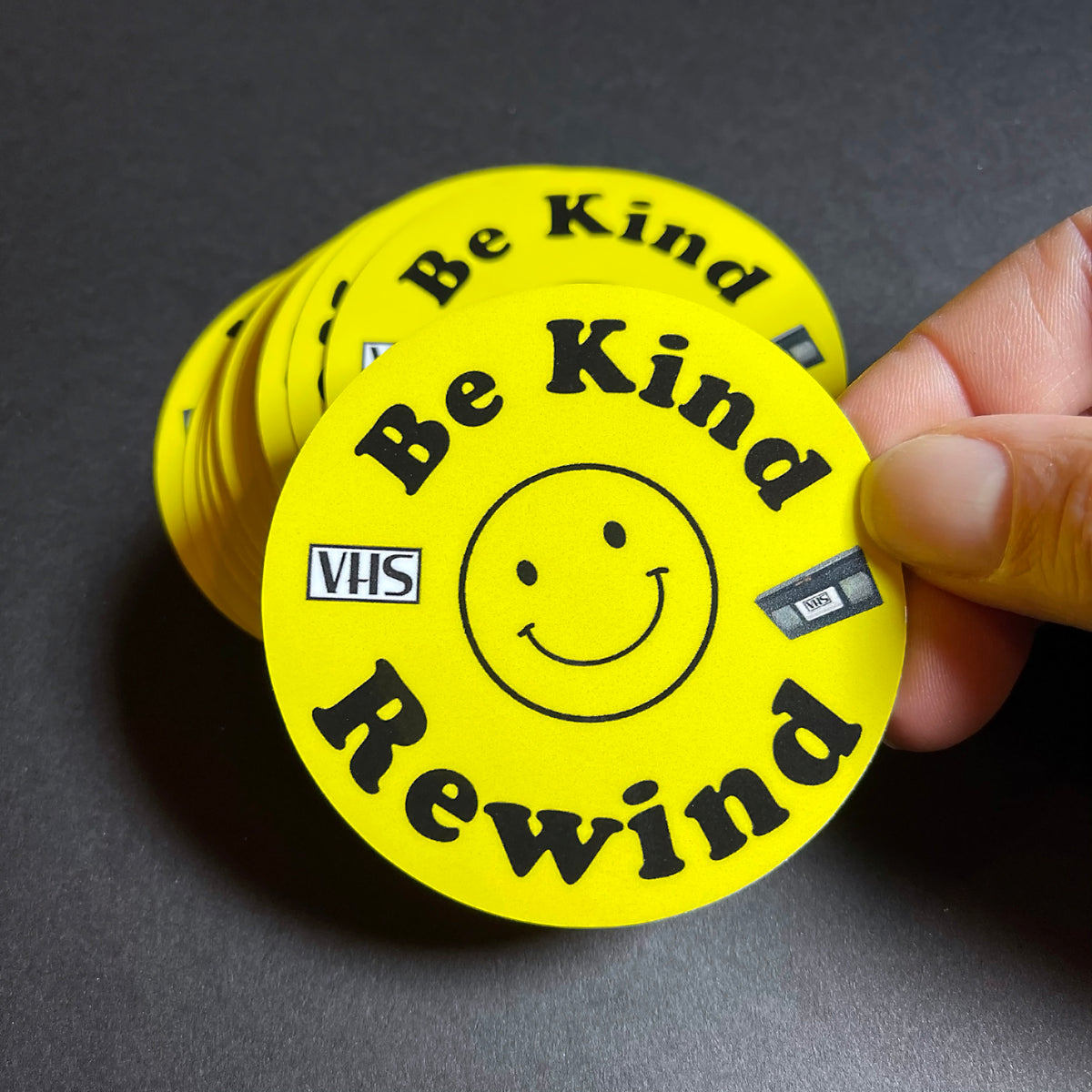 Be Kind Rewind VHS -Retro Vinyl Sticker!