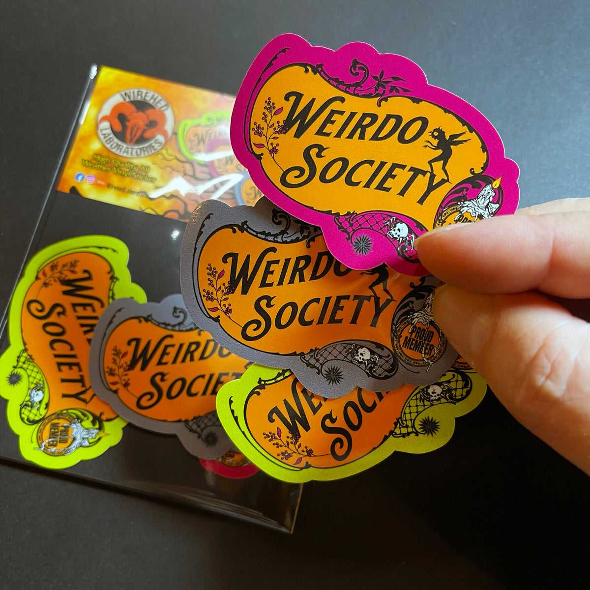 Weirdo Society Vinyl Stickers! Three (3) Pack!