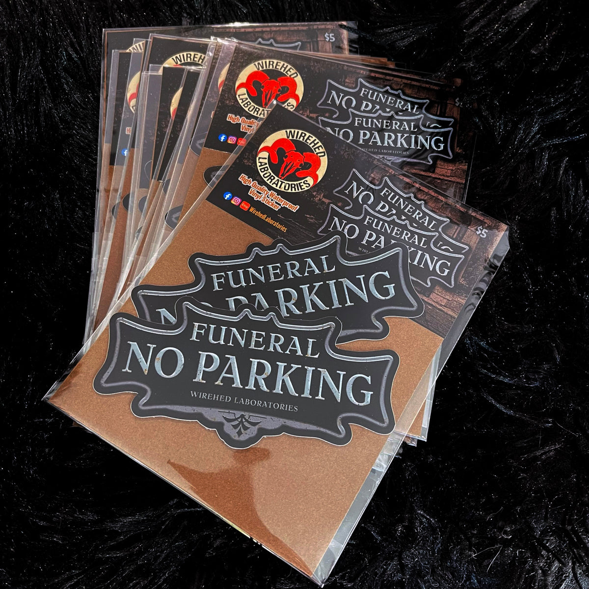 Funeral No Parking! Stickers