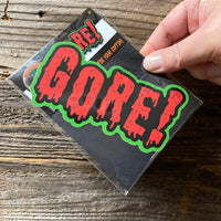 GORE! Vinyl Sticker! Lrg 5.25" long horror sticker!