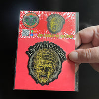 Hellraiser Pinhead "Laughs in Cenobite" Vinyl Sticker 3" version