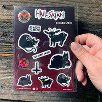 Hail Satan Vinyl Sticker Sheet!
