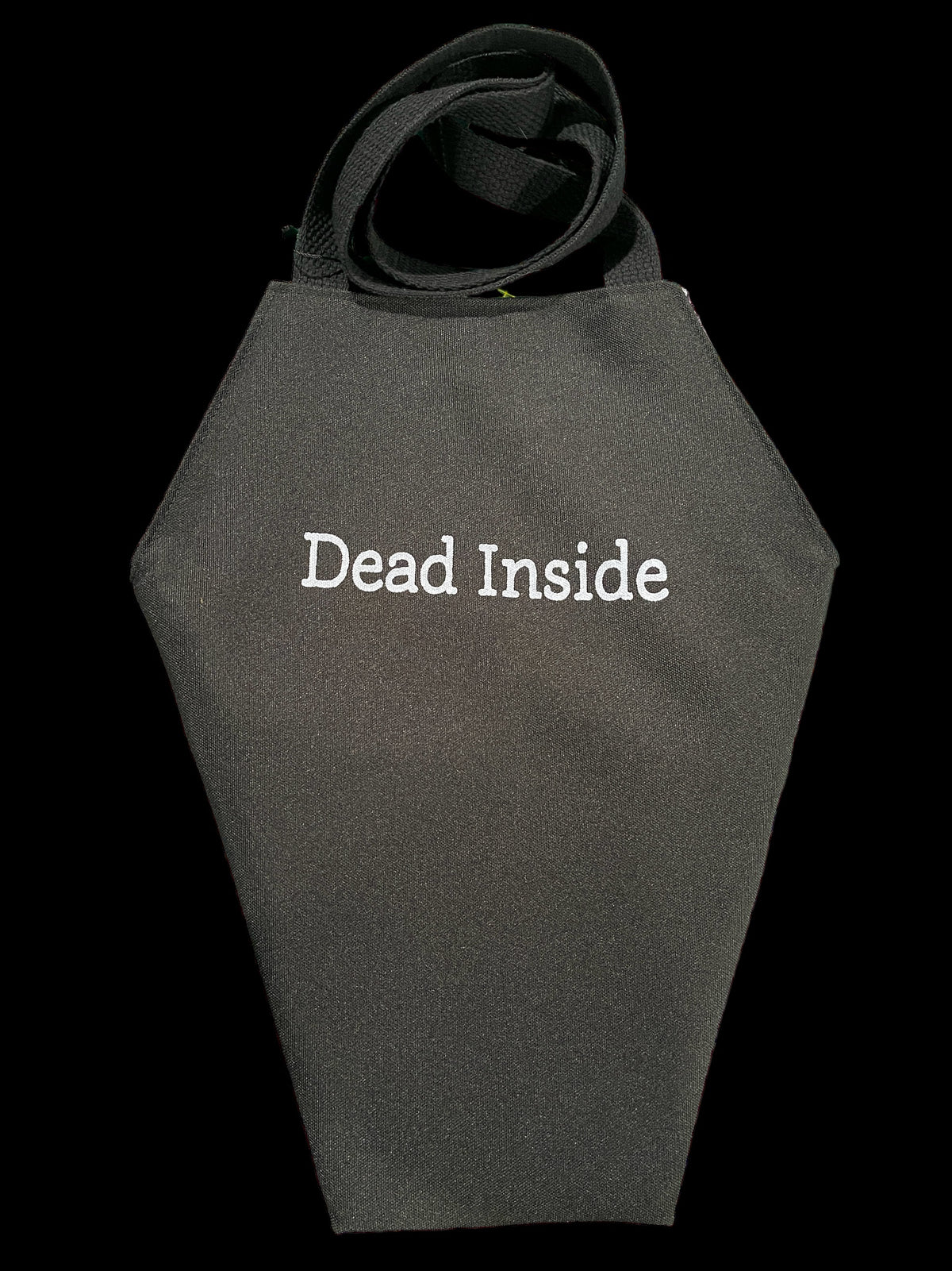 Dead Inside Coffin Tote Bag with Ghost Inside - Grey Variant 1