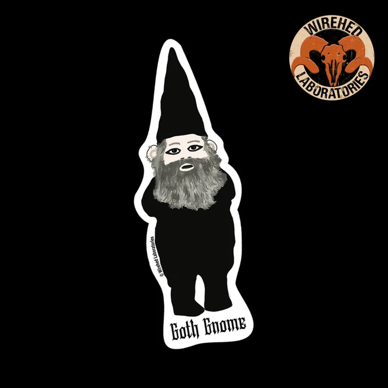 Goth Gnome Sticker